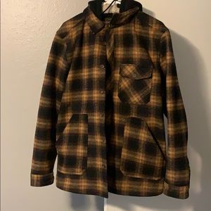 Flannel with fur Hoodie attached